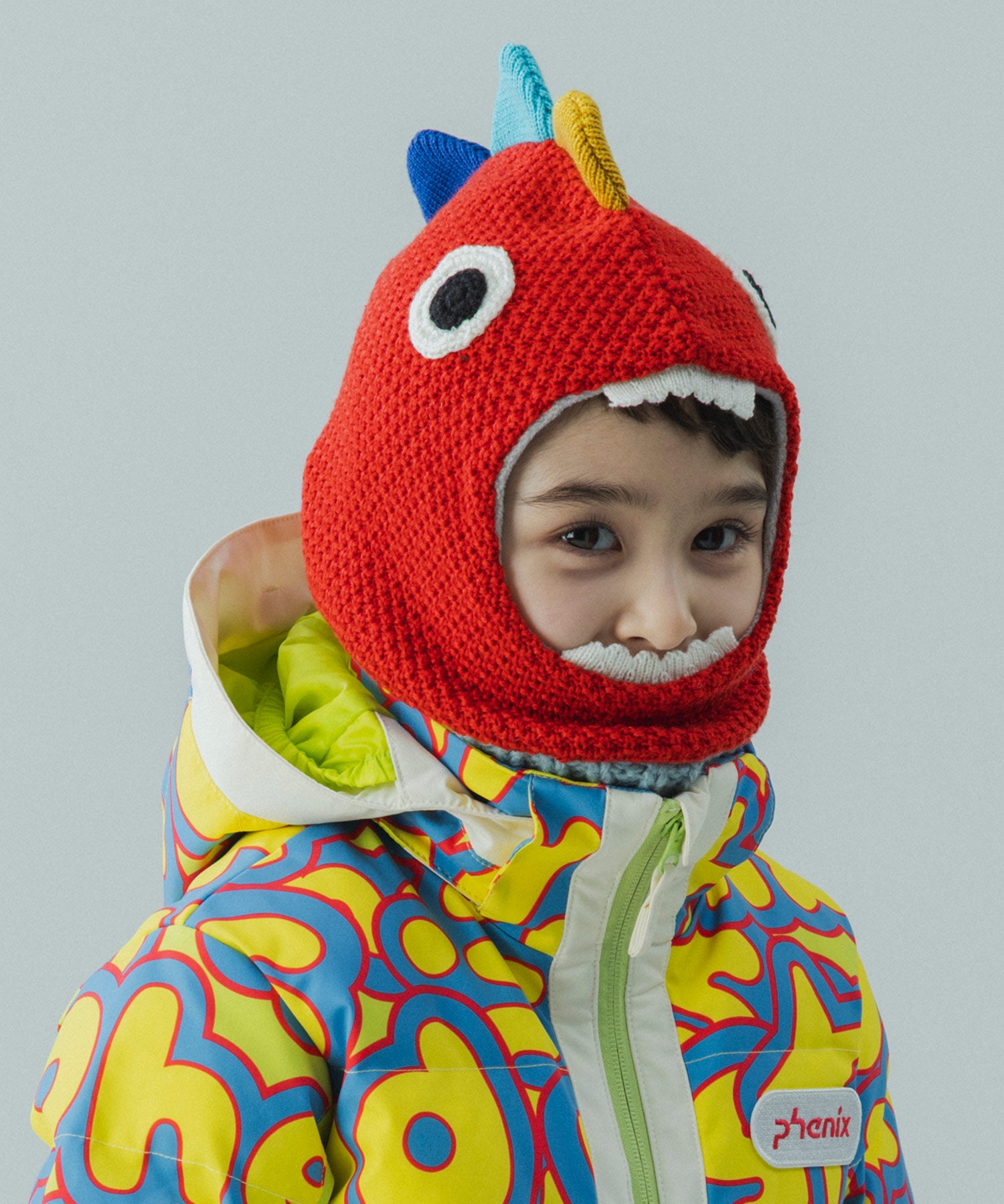 【KIDS/JUNIOR】Dinosaur Knit Cap / ダイナソーニットキャップ / phenix スキーウェア 26AW