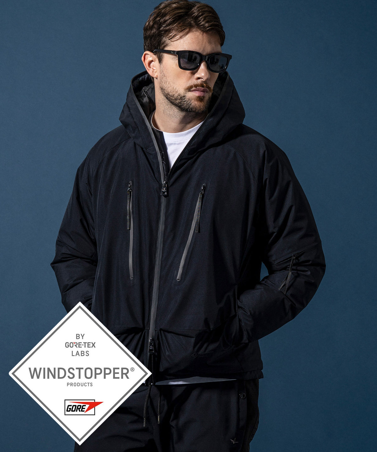 GTX DOWN HOODIE ダウンフーディー / WINDSTOPPER(R) プロダクト by GORE-TEX LABS