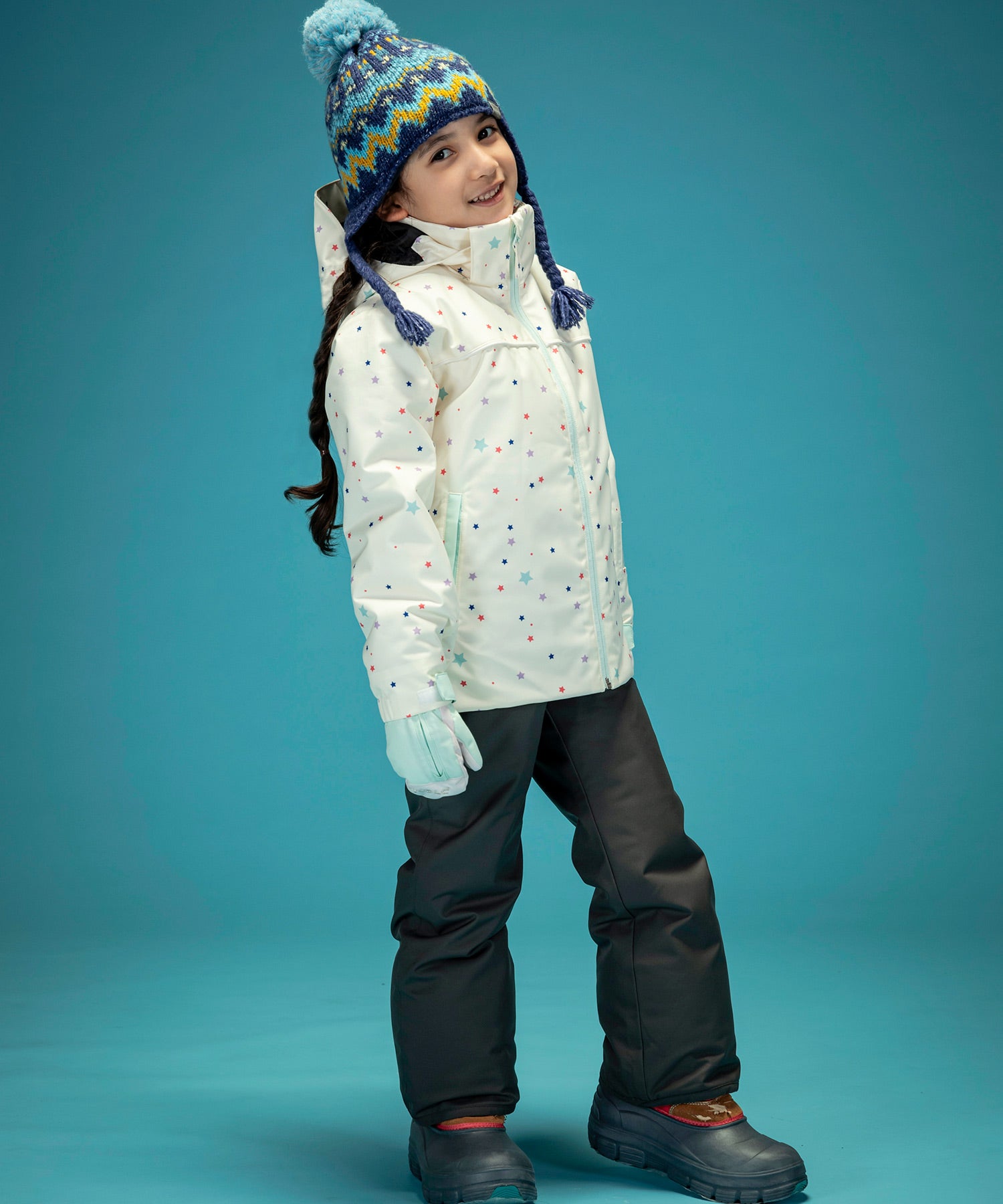【KIDS/JUNIOR】Twinkle Junior Two-piece トゥインクルジュニアツーピース / JUNIOR / 子供用スキーウェア アウター上下セット / 最大20cmサイズ調整可能 /phenixスキーウェア 24AW