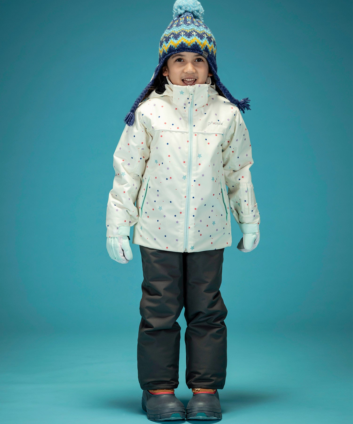 【KIDS/JUNIOR】Twinkle Junior Two-piece トゥインクルジュニアツーピース / JUNIOR / 子供用スキーウェア アウター上下セット / 最大20cmサイズ調整可能 /phenixスキーウェア 24AW