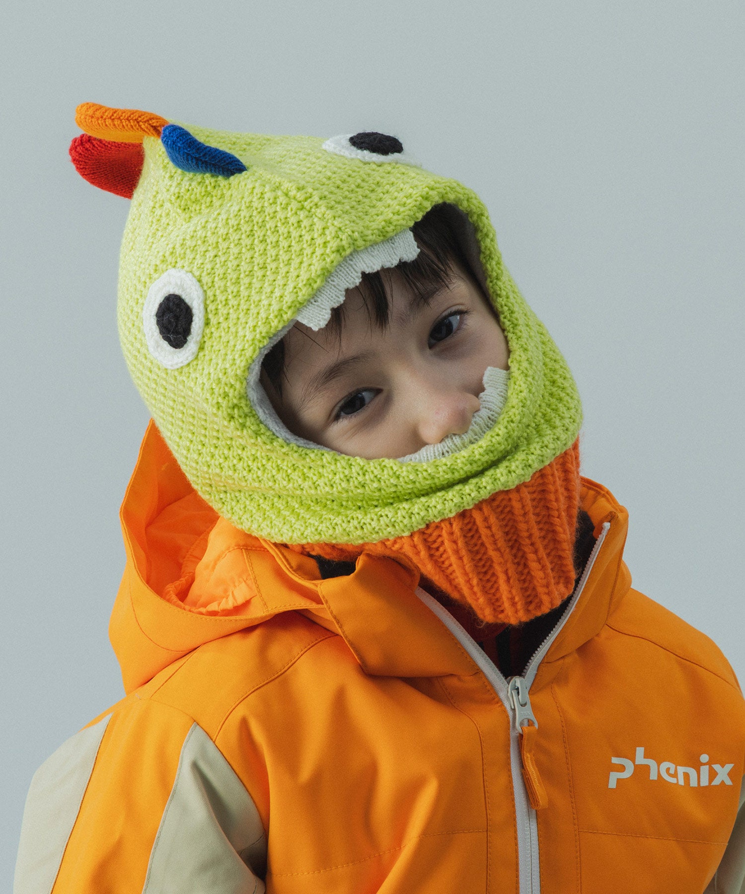 【KIDS/JUNIOR】Dinosaur Knit Cap / ダイナソーニットキャップ / phenix スキーウェア 26AW