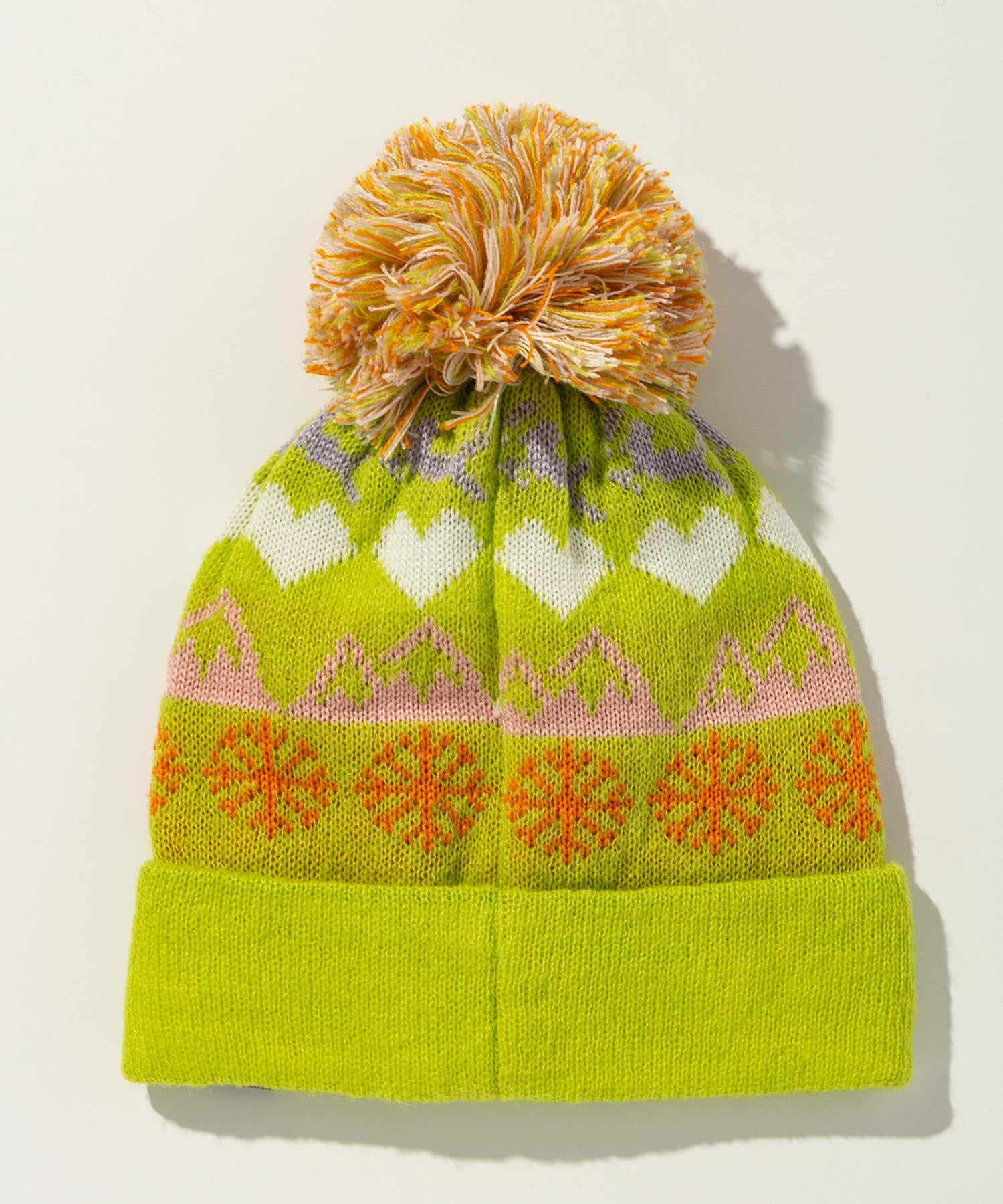 【KIDS/JUNIOR】Snow Pattern Knit Cap / スノーパターンニットキャップ / phenix スキーウェア 26AW