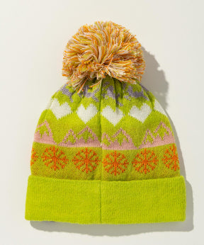 【KIDS/JUNIOR】Snow Pattern Knit Cap / スノーパターンニットキャップ / phenix スキーウェア 26AW
